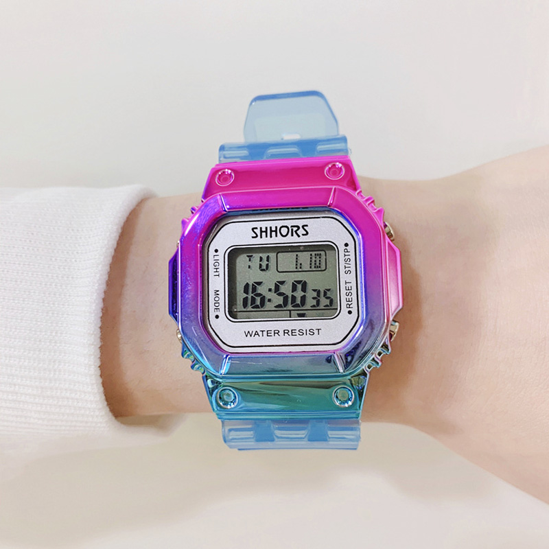 Chronograph Sport Watch - Gradient Unisex Watches Rose Gold Women