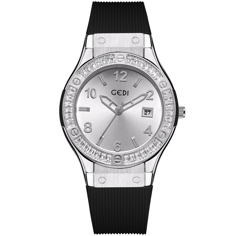 Silicone Sport Band - Fashion GEDI Light Luxury Diamond Inlaid