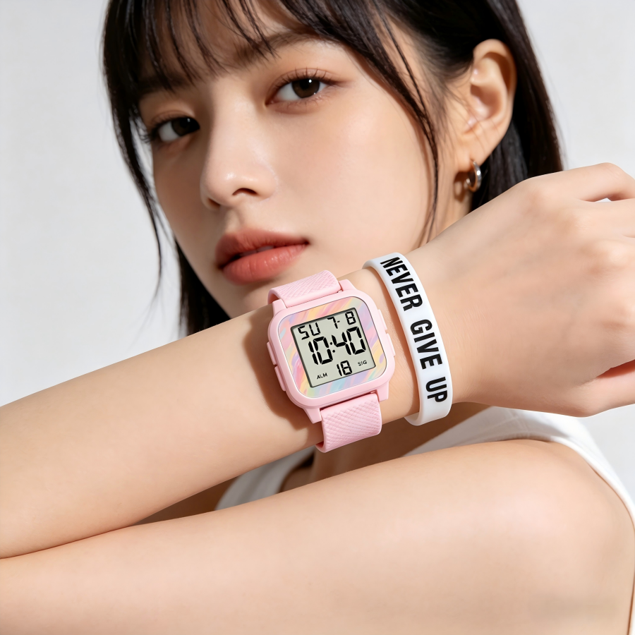 Chronograph Sport Watch - MAYZHISU Fashion Women Watches with Bracelet