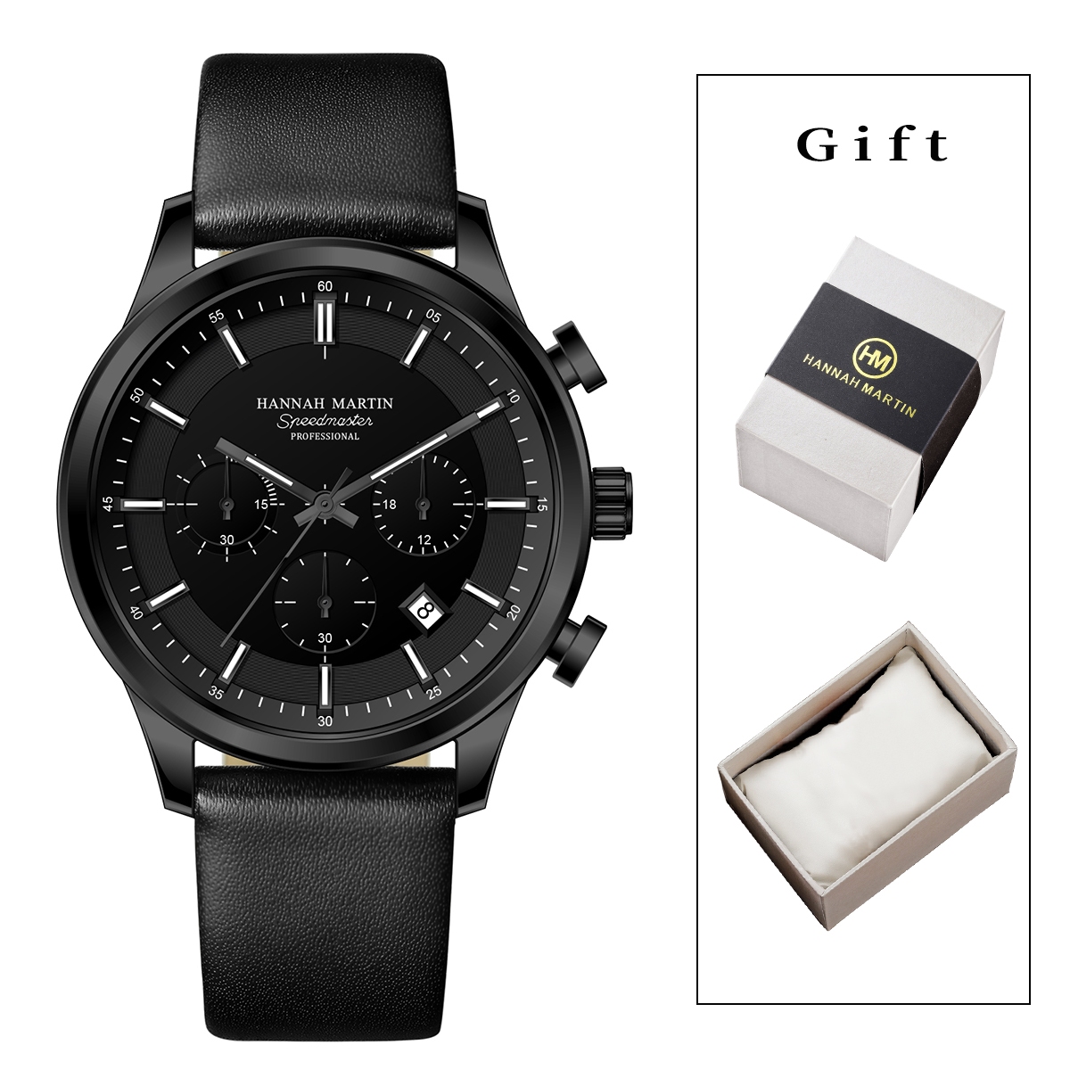Chronograph Sport Watch - Hannah Martin Men Gift Box Men