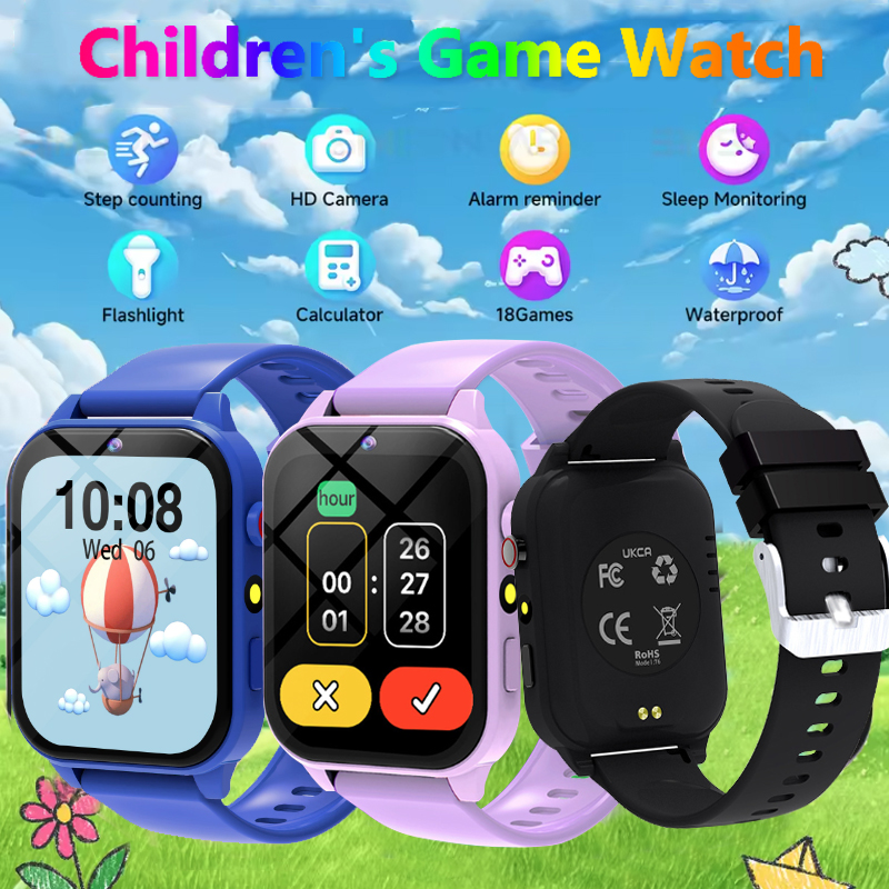 Smartwatch Watches For Kid Girl - Kids Game Smart Watch Flashlight Waterproof