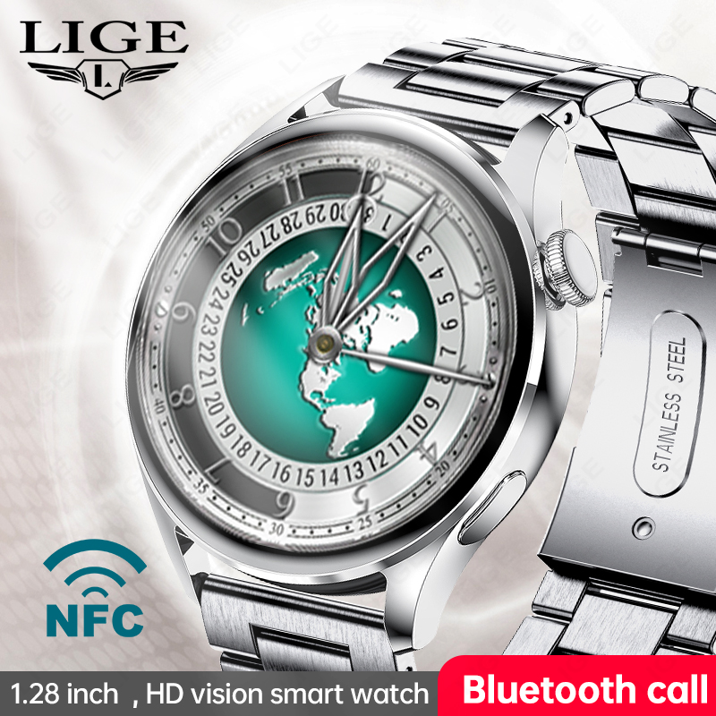 Smartwatch Watches For Sale - LIGE Men's Smartwatch 1.28inch Bluetooth Call