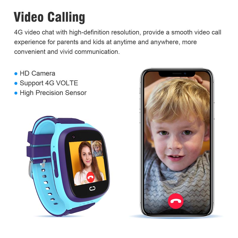 Smartwatch Watches For Kid Girl - Phone watch android 4G GPS nano