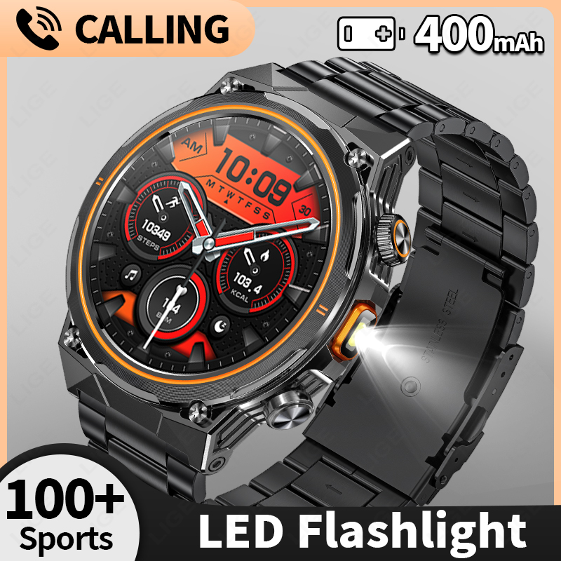 Smartwatch Watches For Sale - LIGE 2026 Military Smartwatch Sports Heart