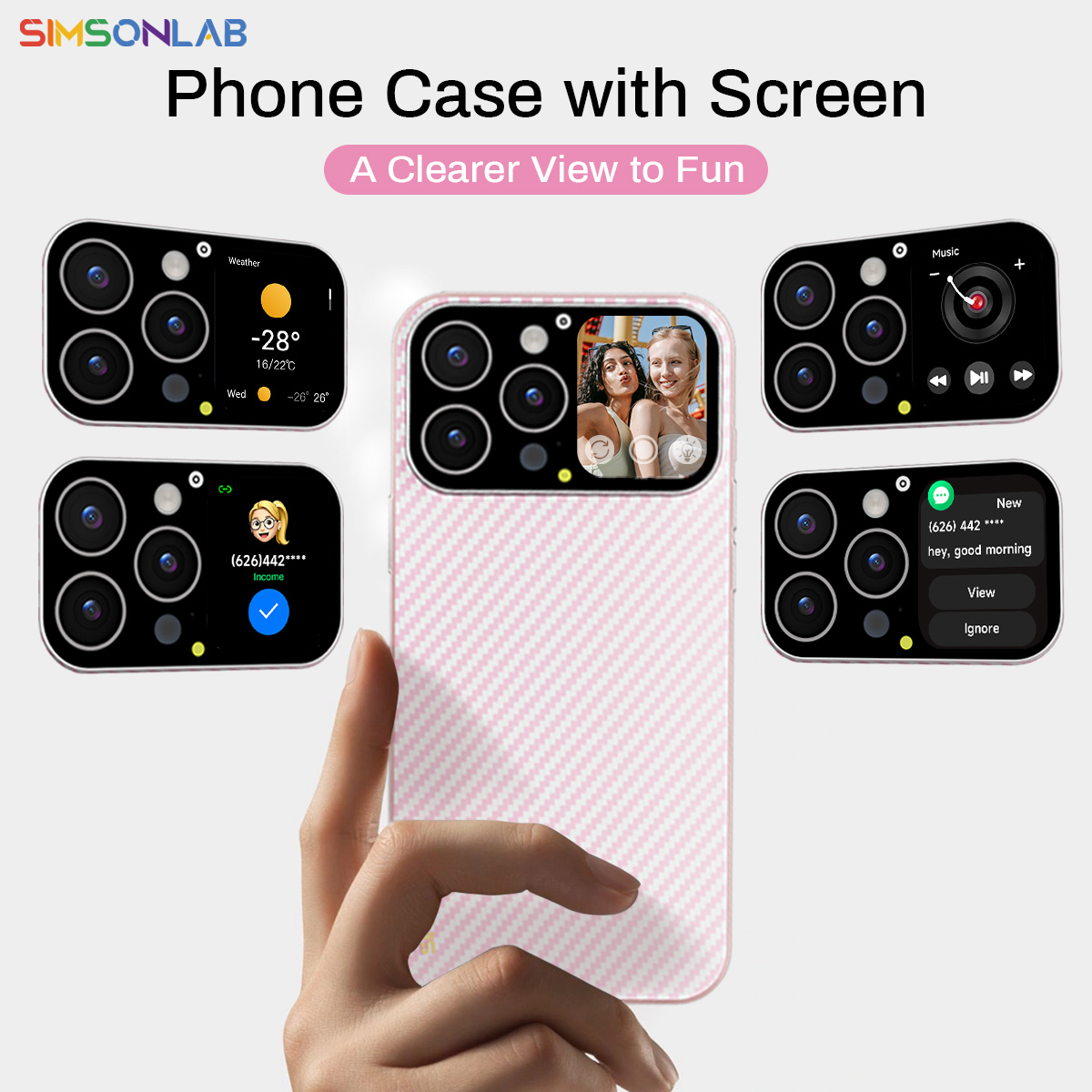 Smartwatch Watches Wallpaper - 2026 Smart Phone Case 1.83''Screen Window