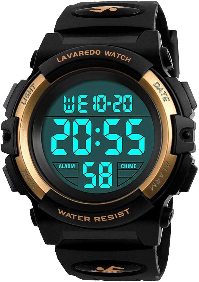 Silicone Sport Band - Digital Sport Watch for Boys 3-15,