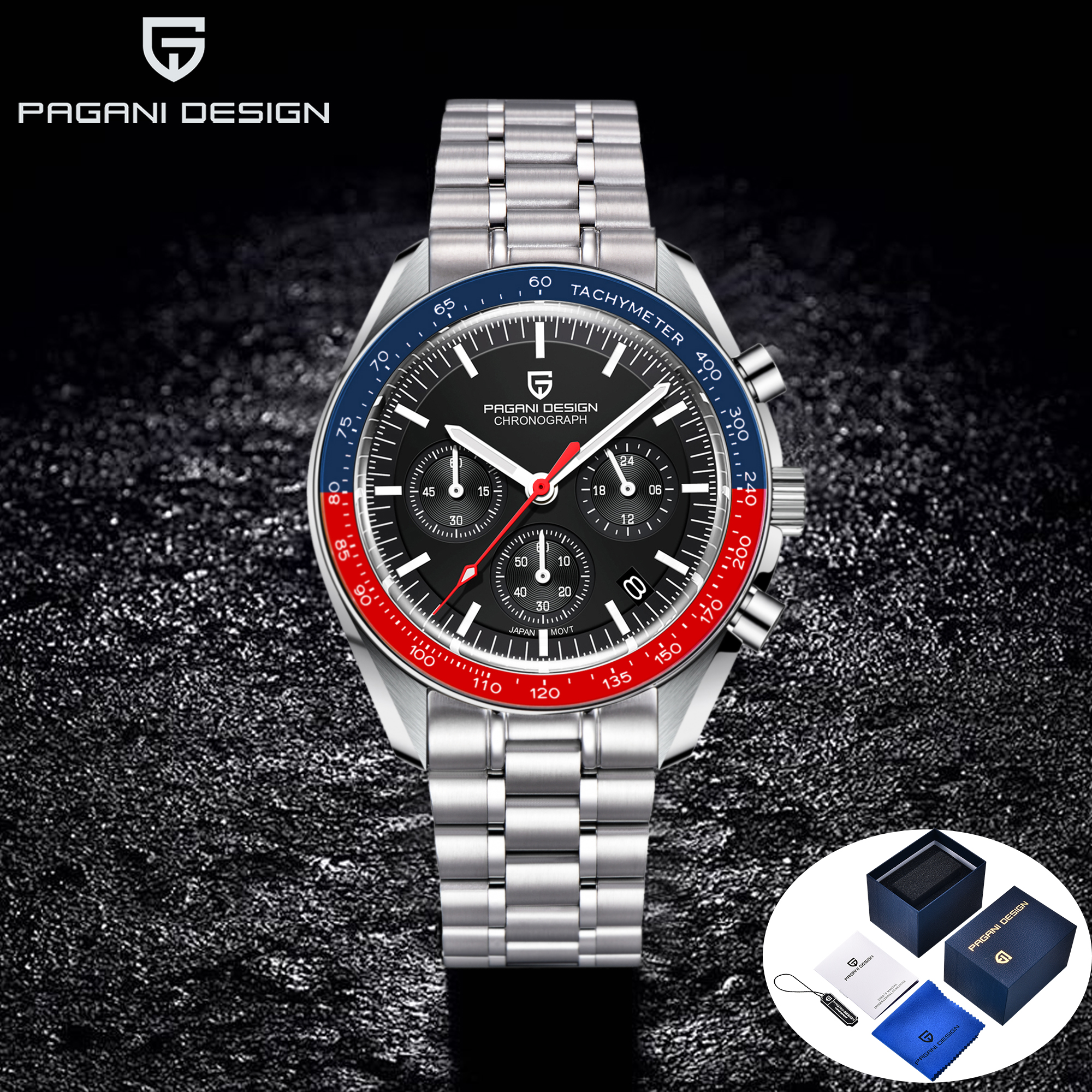 Chronograph Sport Watch - PAGANI DESIGN Watches 2024 Sport Chronograph