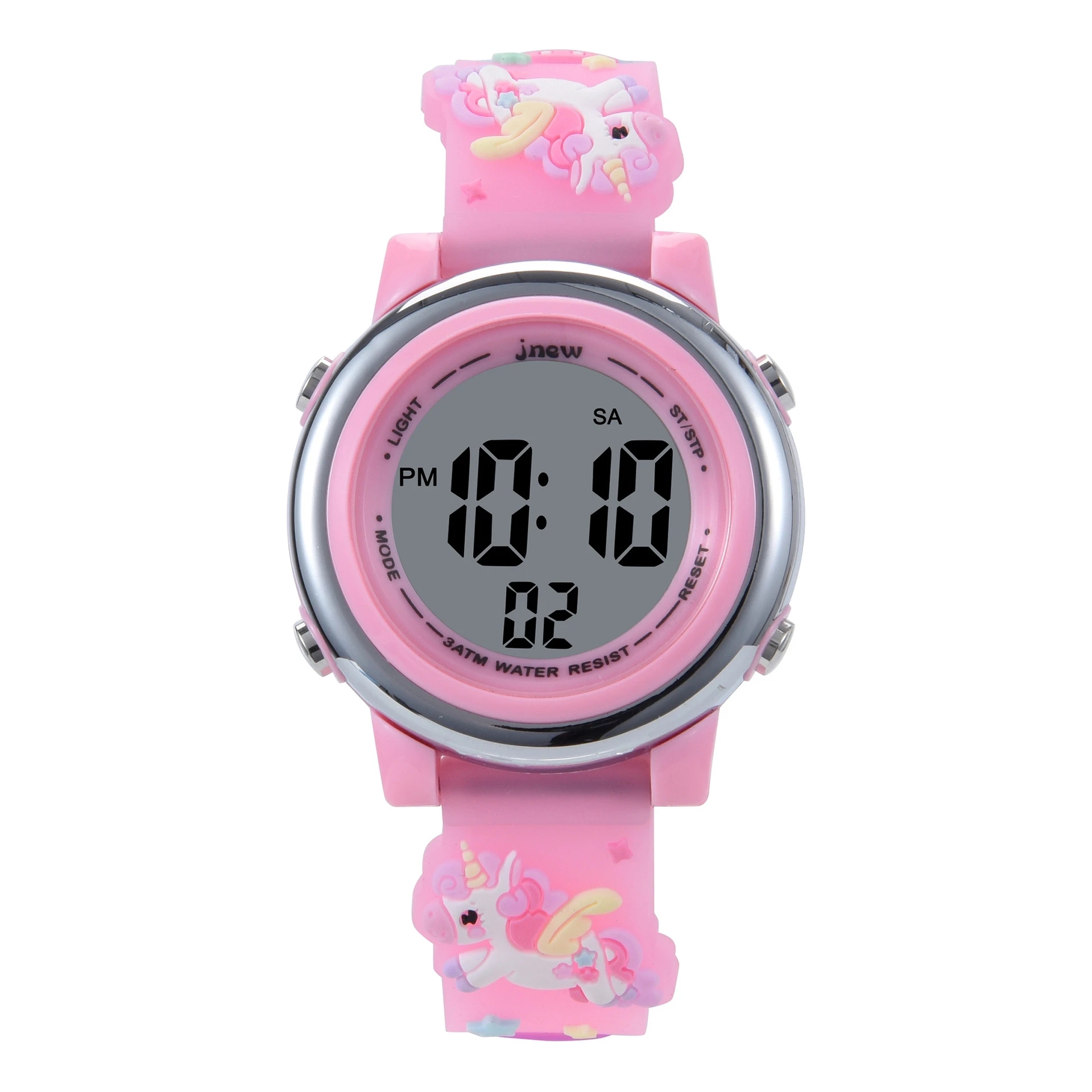 Smartwatch Pink Watches For Girls - Children's Cartoon LED Electronic Watch 30M