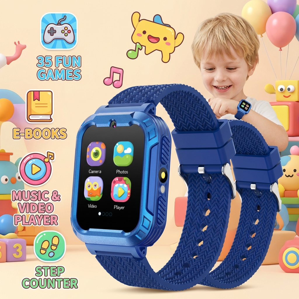 Smartwatch Watches For Kid Girl - Children Smart Watch 35 Games Video