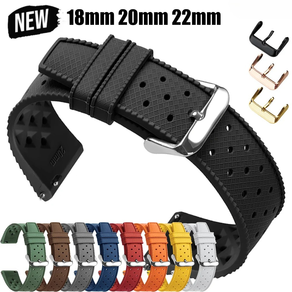 Citizen Watches Smartwatch - Quick Release Tropical Silicone Watch Band