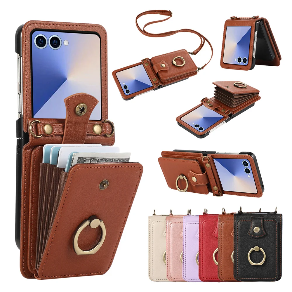 Leather Wallet Phone Case for  - Samsung Galaxy Strap recensione e prezzo