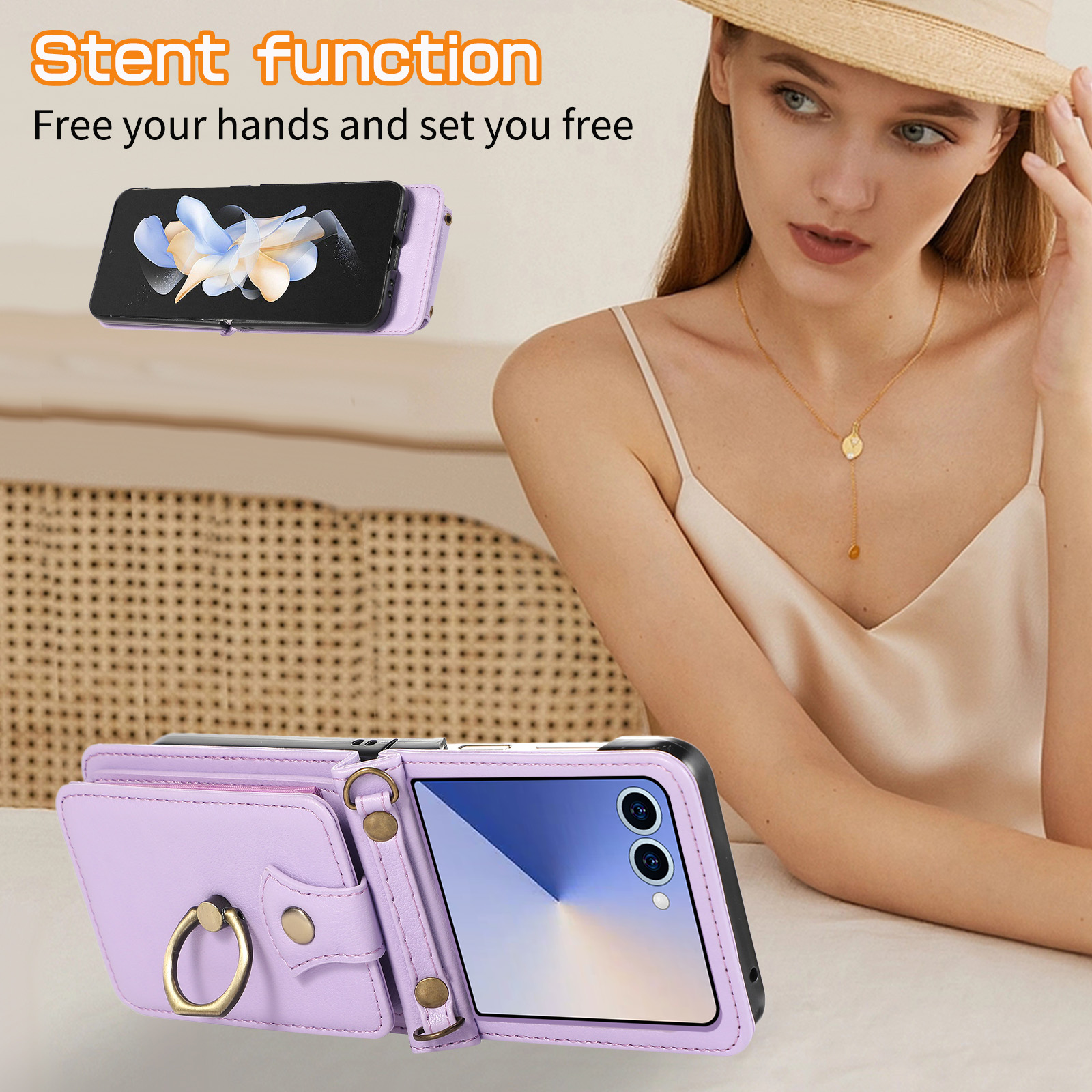 Leather Wallet Phone Case for  - Samsung Galaxy Strap recensione e prezzo
