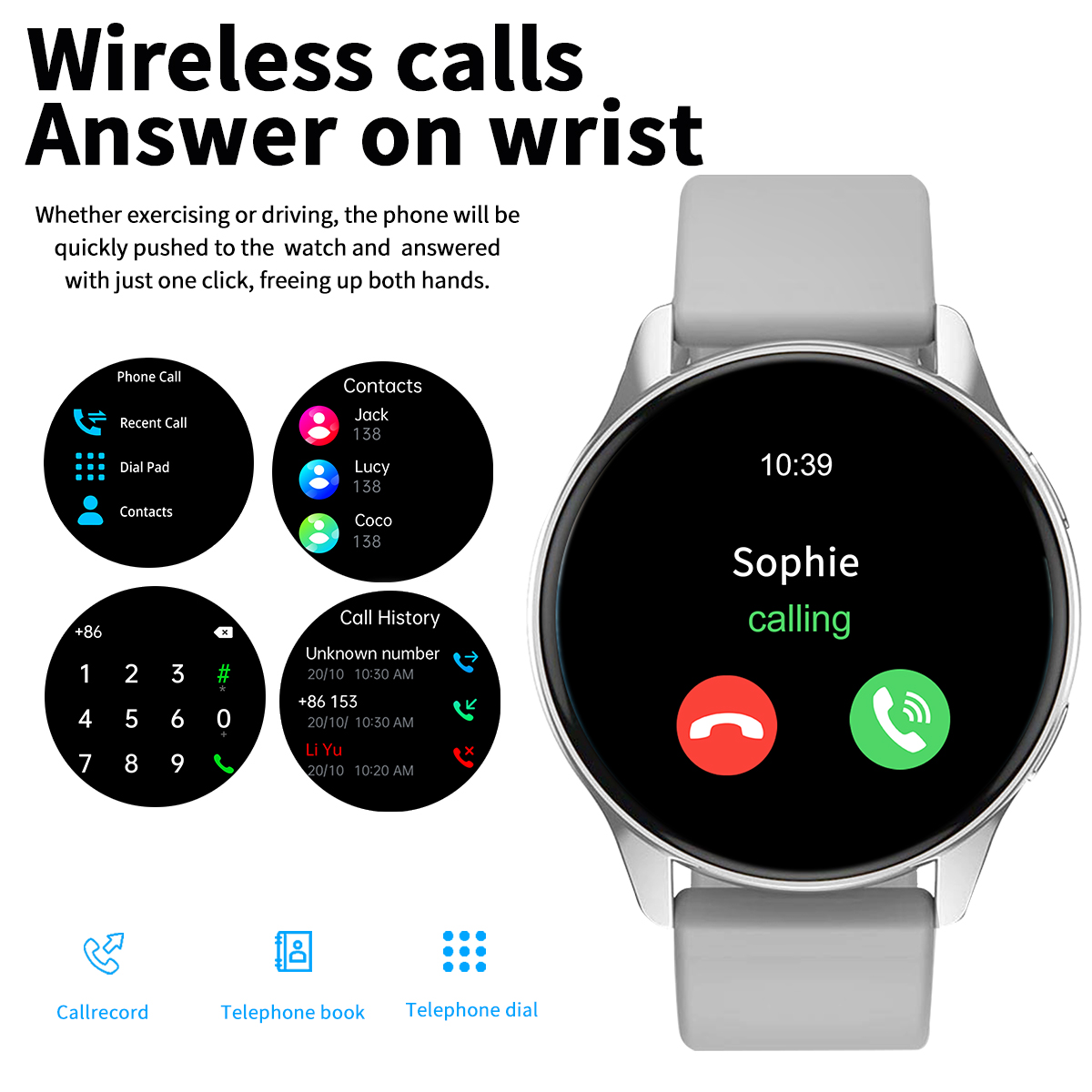 Smart Watch, Wireless Call/Dia - Smartwatch Watches Wallpaper recensione e prezzo