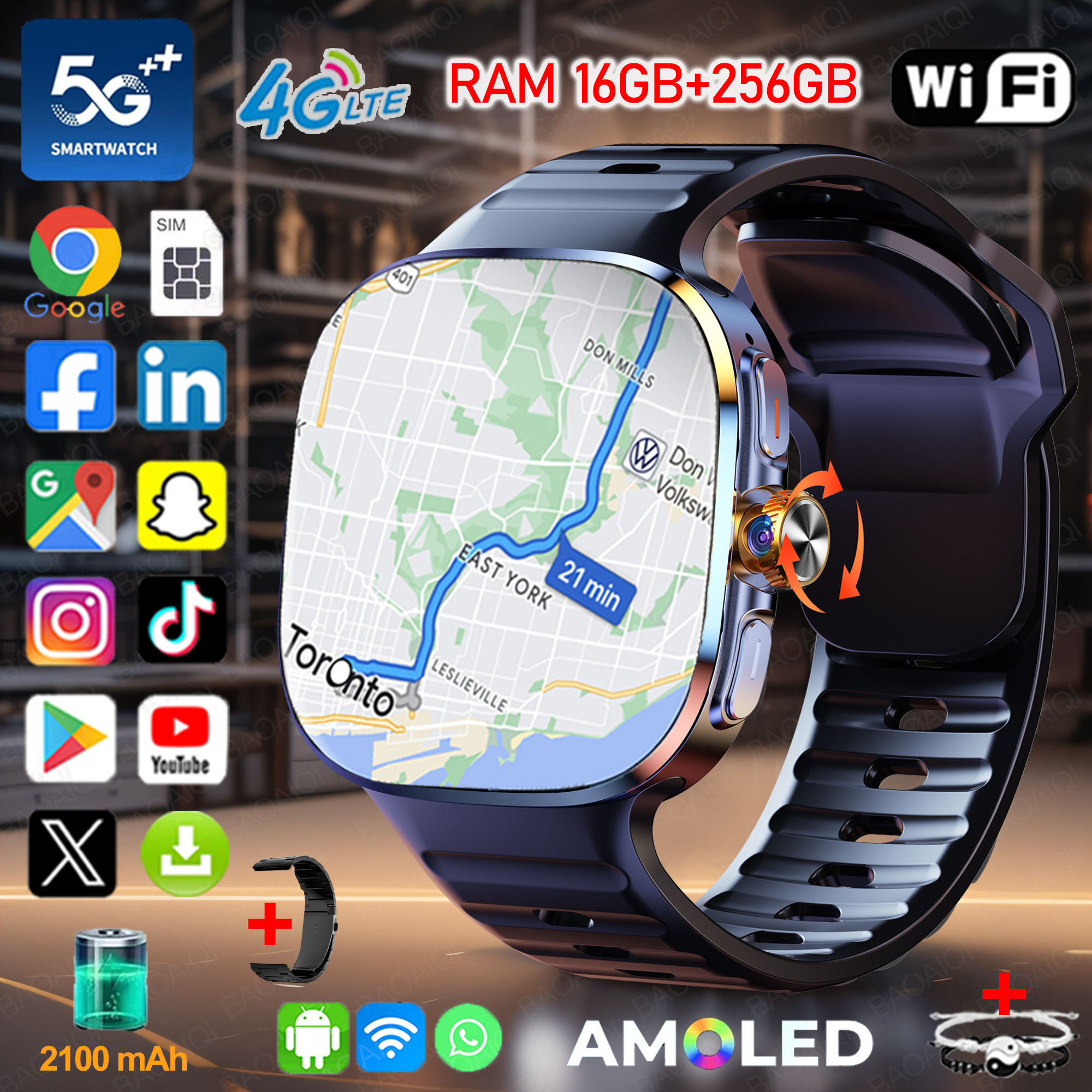 4G/5G Smartwatch 2.40 inch Lar - French Connection Watches Smartwatch App recensione e prezzo