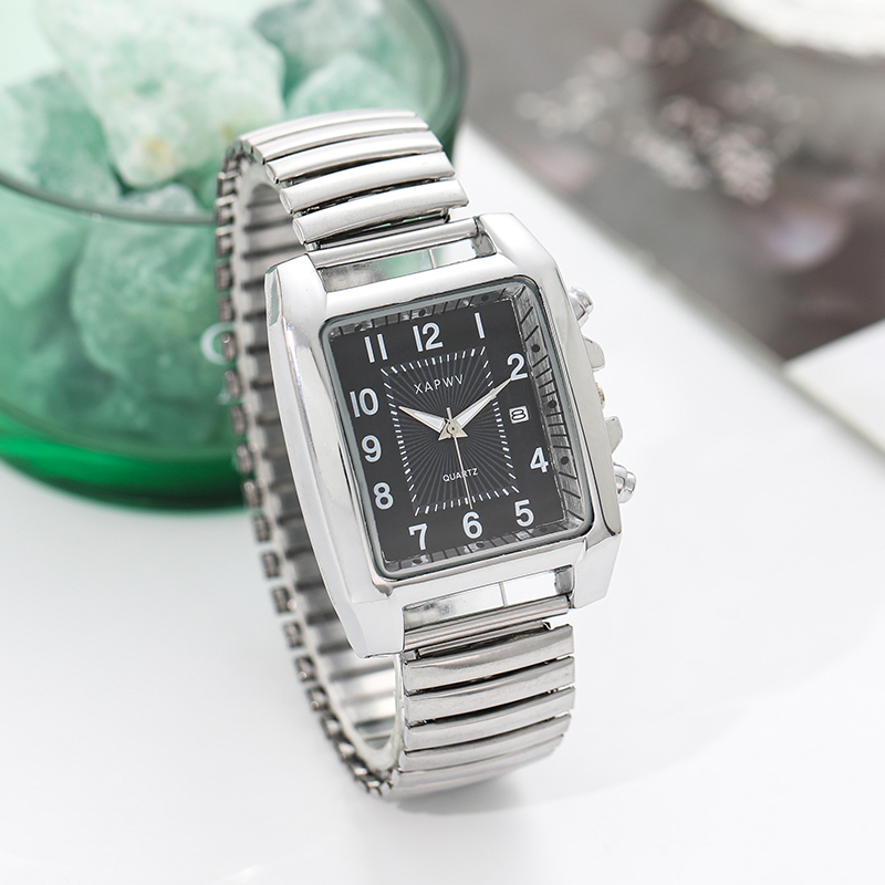 Square Men's Watch Elastic Ban - Watch Winder Single recensione e prezzo