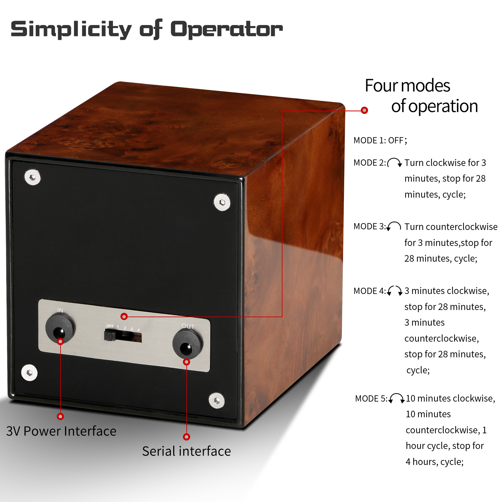 Automatic Watch Winder Single  - Watch Winder Single recensione e prezzo