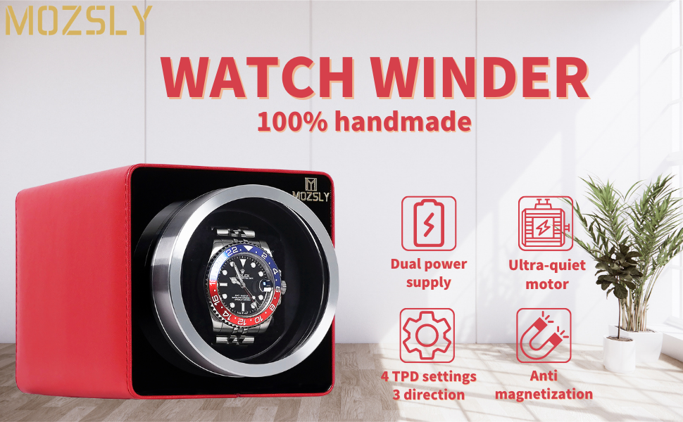 Men's automatic rotating singl - Watch Winder Single recensione e prezzo