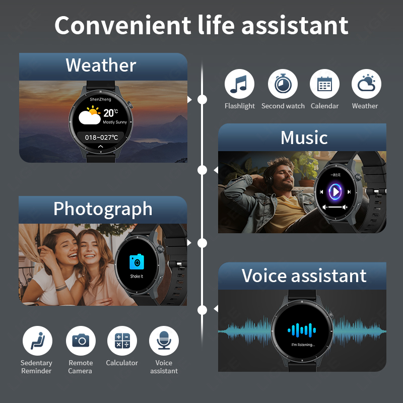 LIGE Men's Smart Watch Bluetoo - Smartwatch Watches For Sale recensione e prezzo