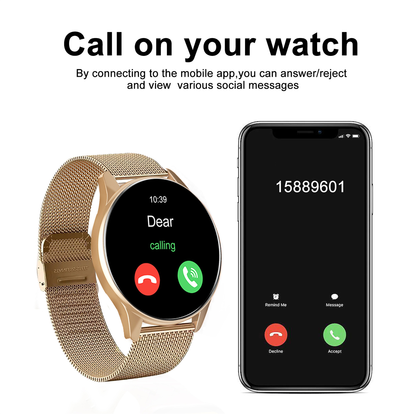 Smart Watch, Wireless Call/Dia - Smartwatch Watches Wallpaper recensione e prezzo