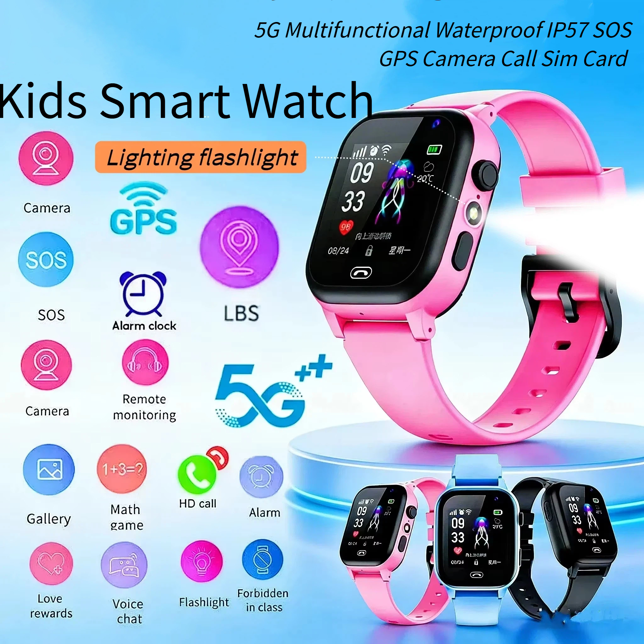 Lenovo Kids Smart Watch 5G GPS - Smartwatch Watches For Kid Girl recensione e prezzo