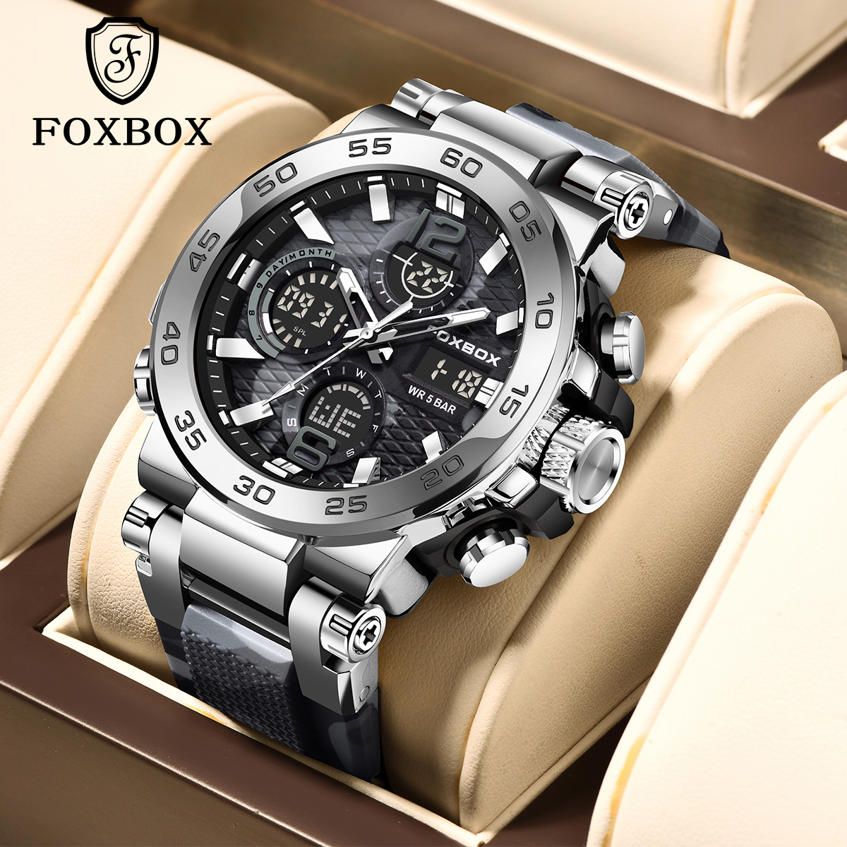 FOXBOX Sports Military Men's W - Silicone Sport Band recensione e prezzo