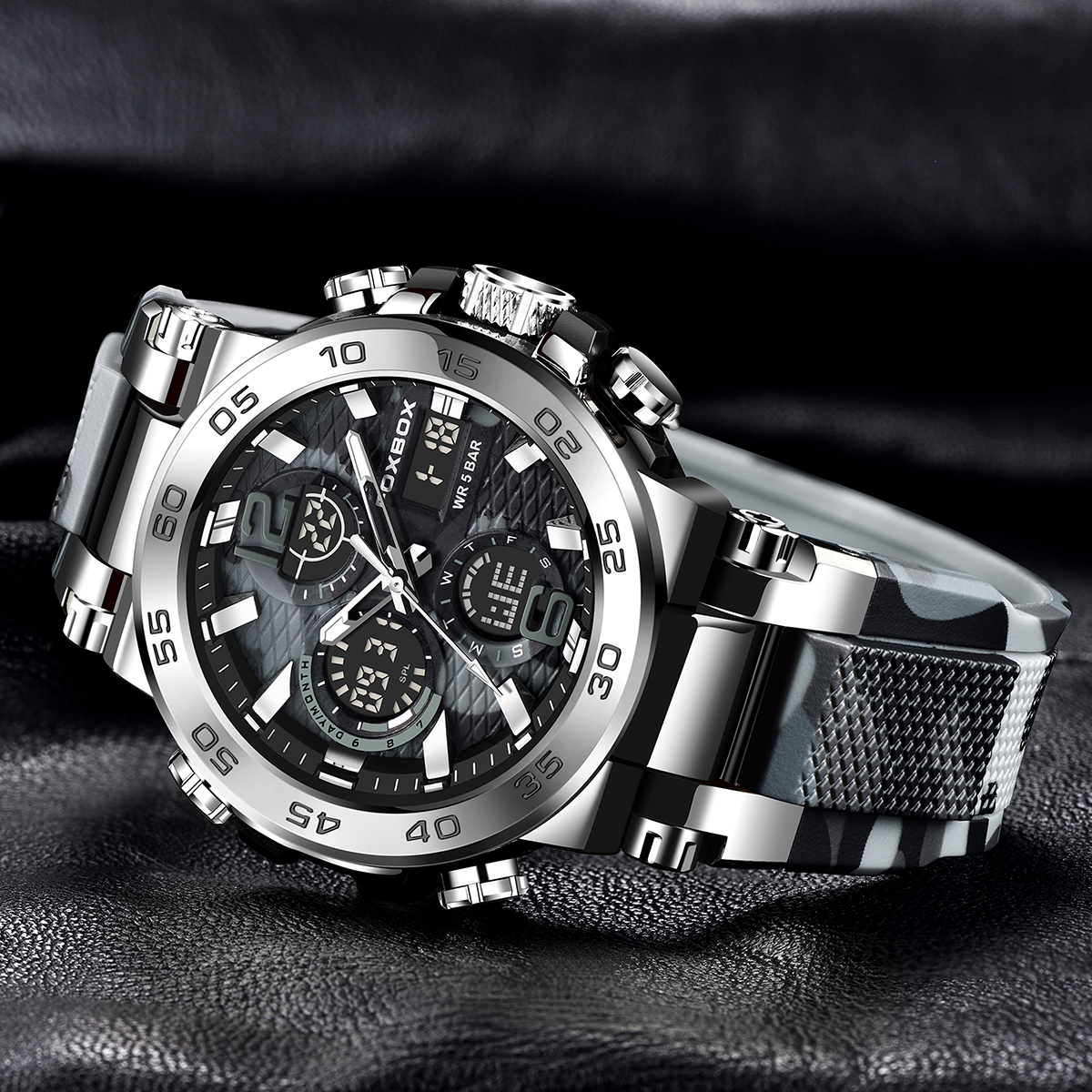 FOXBOX Sports Military Men's W - Silicone Sport Band recensione e prezzo