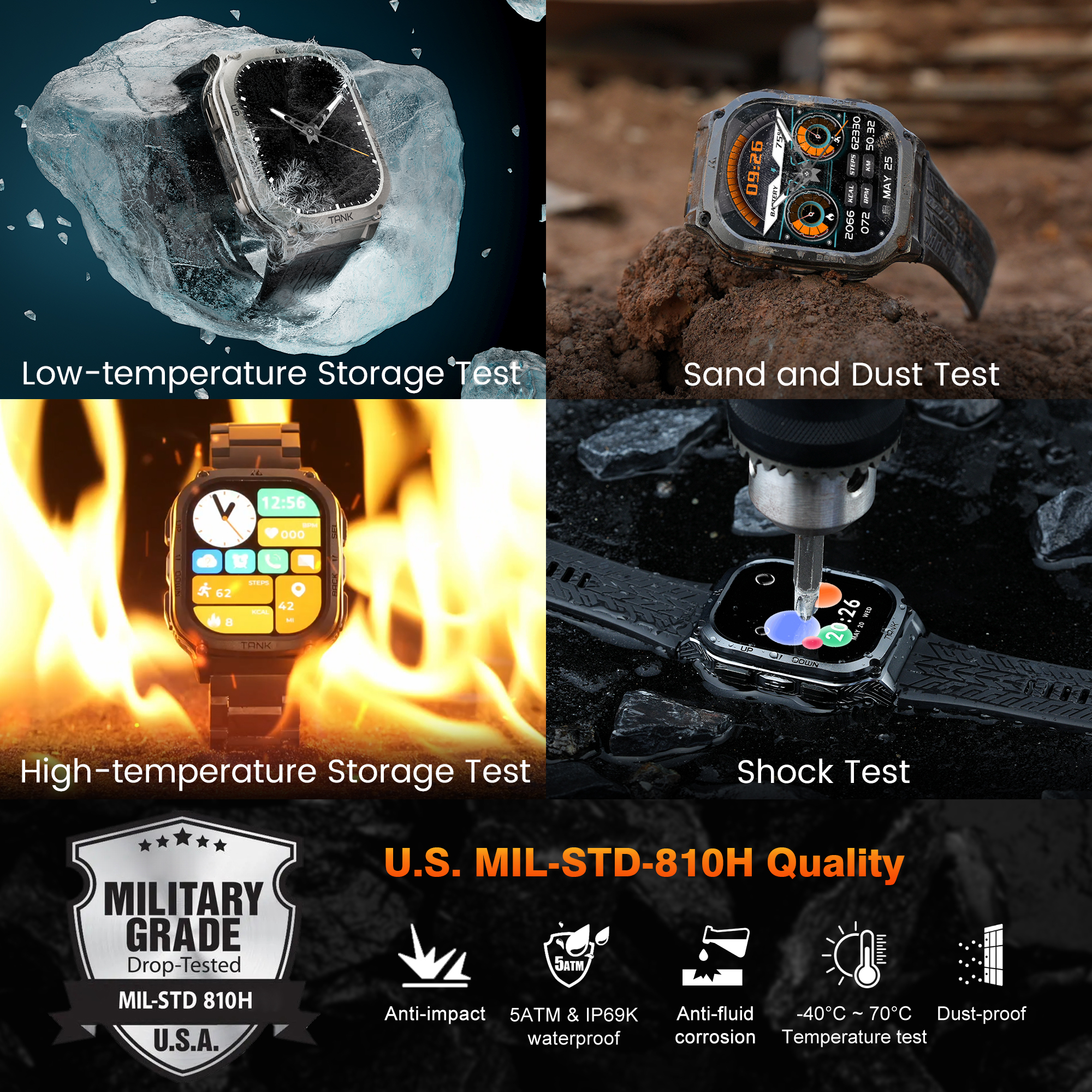2025 Original KOSPET TANK M3 S - Smartwatch El recensione e prezzo