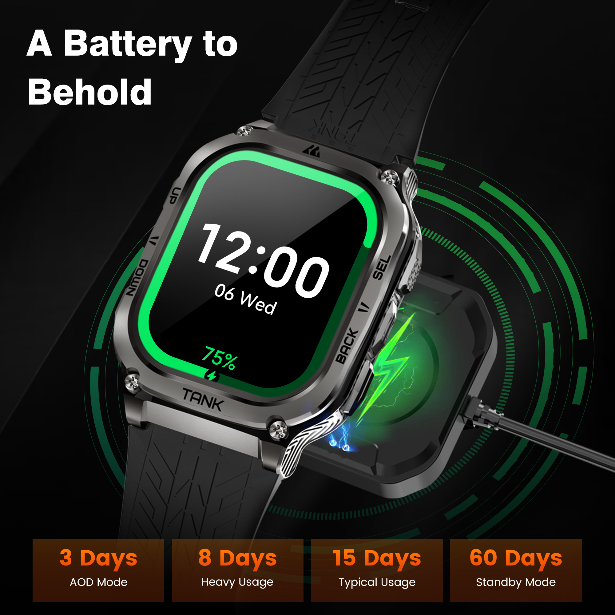2025 Original KOSPET TANK M3 S - Smartwatch El recensione e prezzo
