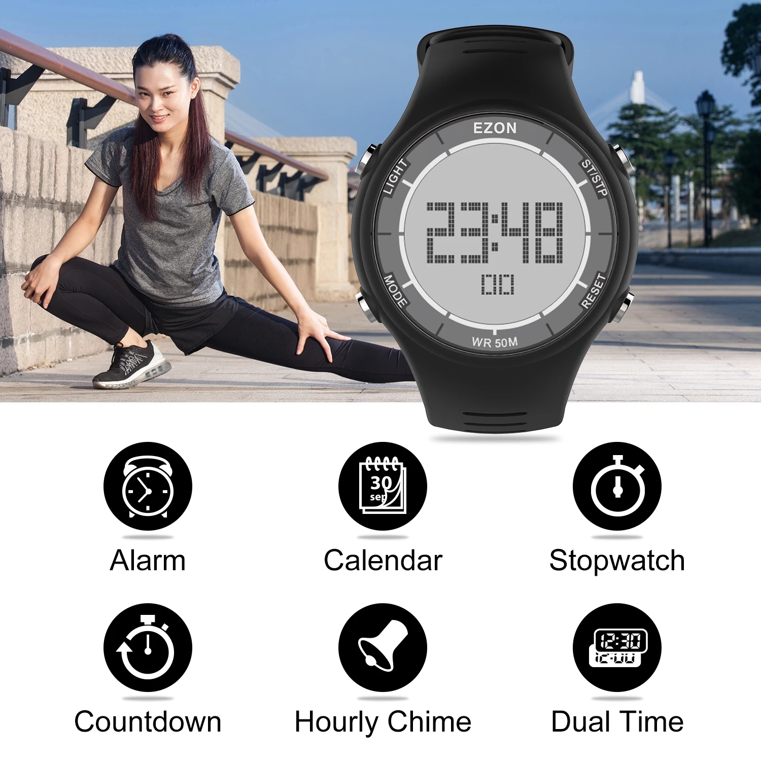 EZON New Fashion Woman Digital - Chronograph Sport Watch recensione e prezzo
