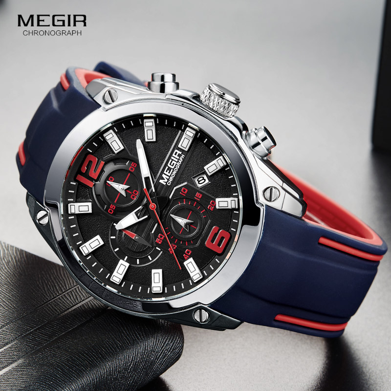 Megir Men's Chronograph Analog - Silicone Sport Band recensione e prezzo
