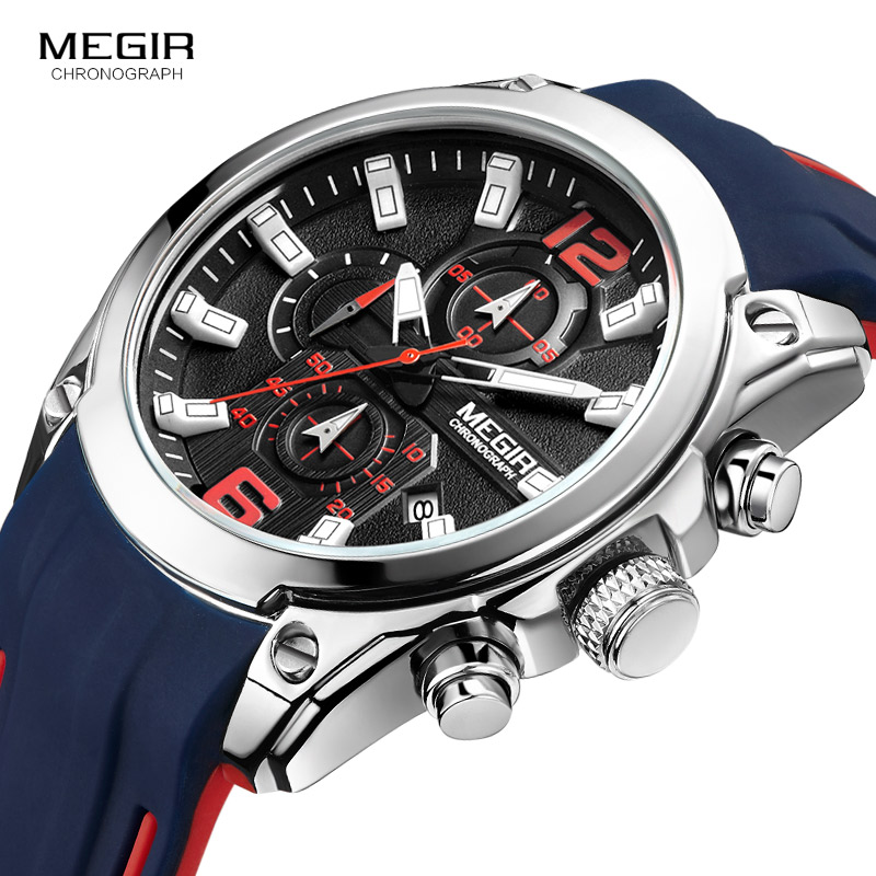 Megir Men's Chronograph Analog - Silicone Sport Band recensione e prezzo