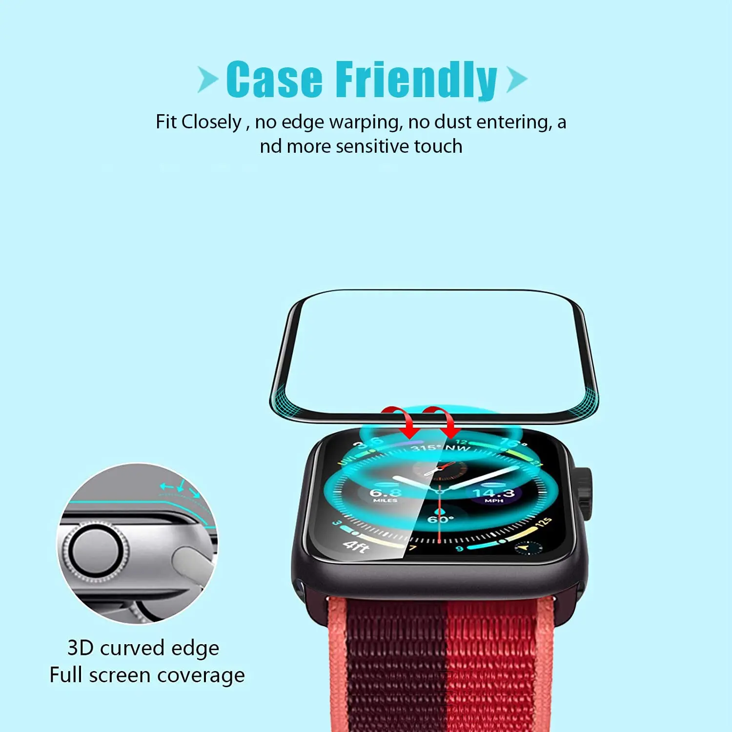 Screen Protector 3D Tempered F - Apple Watch Band recensione e prezzo