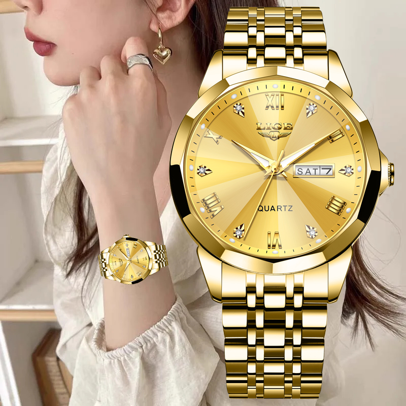 LIGE Brand Luxury Women Watch  - Chronograph Sport Watch recensione e prezzo