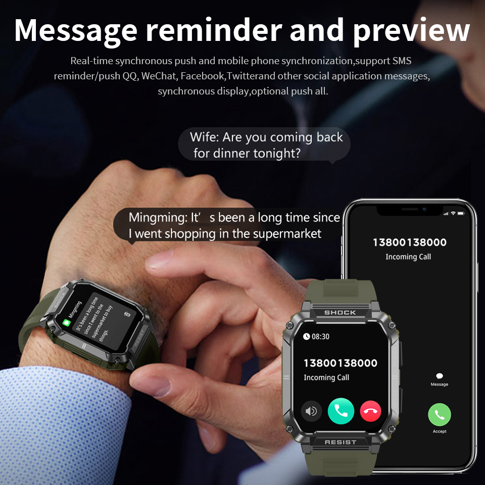 LIGE Men's Smartwatch Health B - Smartwatch Watches For Sale recensione e prezzo