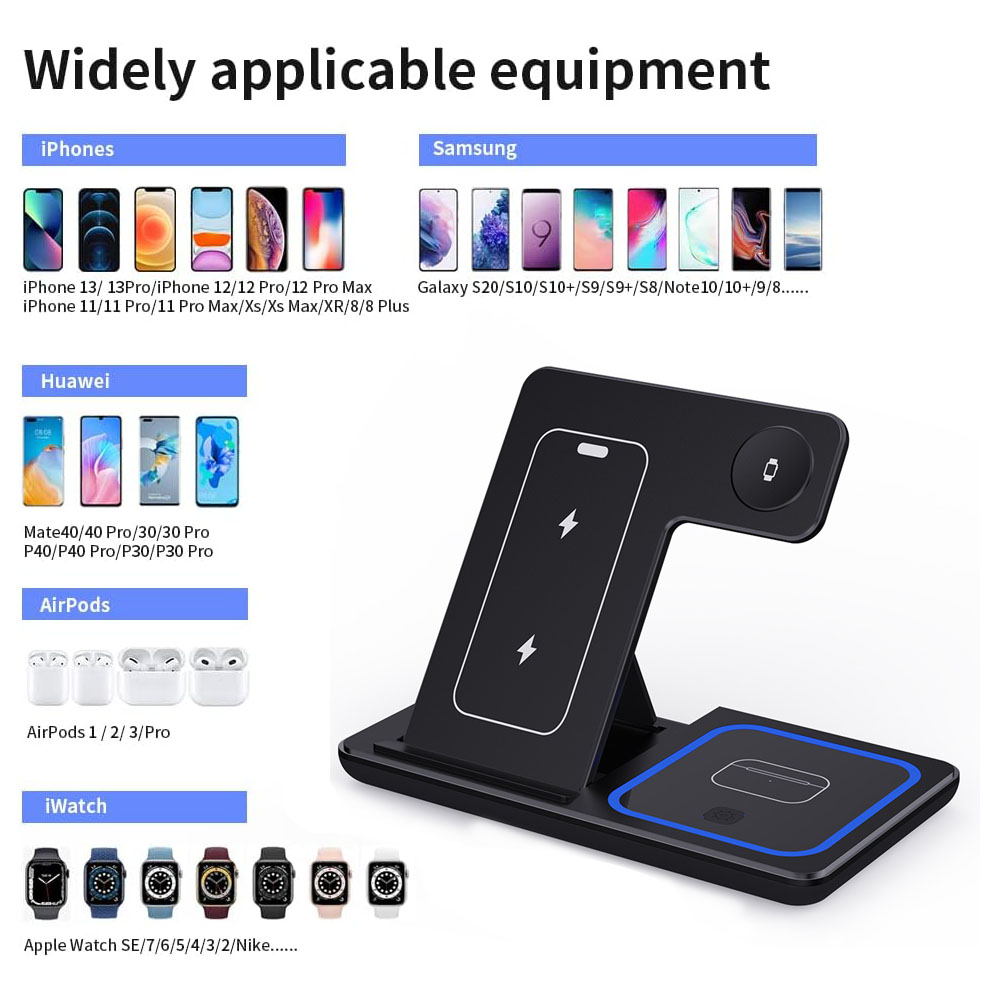 15W 3 in 1 Wireless Charger St - Xwatch Smartwatch recensione e prezzo