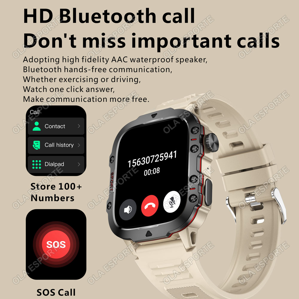 2025 New Military Smart Watch  - Smartwatch El recensione e prezzo