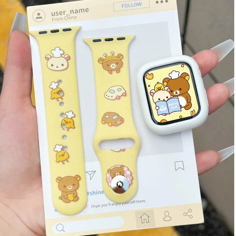 Cute Rilakkuma Print Silicone  - Silicone Sport Band recensione e prezzo