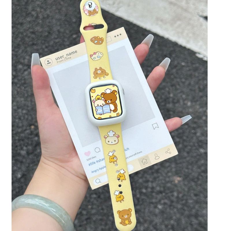 Cute Rilakkuma Print Silicone  - Silicone Sport Band recensione e prezzo