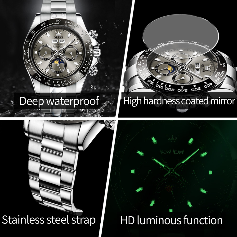 OLEVS 6654 Luxury Mens Watch C - Watches Omega recensione e prezzo