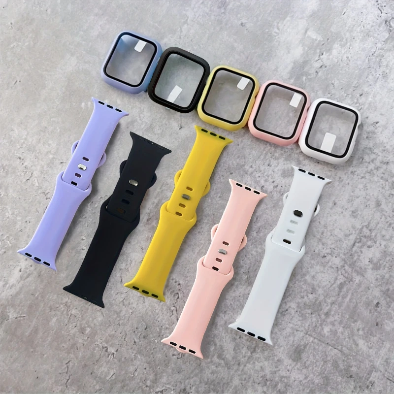 Glass+Case+band For Apple Watc - Silicone Sport Band recensione e prezzo