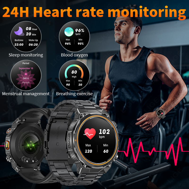 LIGE 2026 Military Smartwatch  - Smartwatch Watches For Sale recensione e prezzo