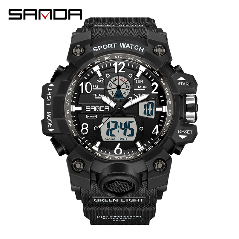 Fashion Sanda Brand Youth Mili - Chronograph Sport Watch recensione e prezzo