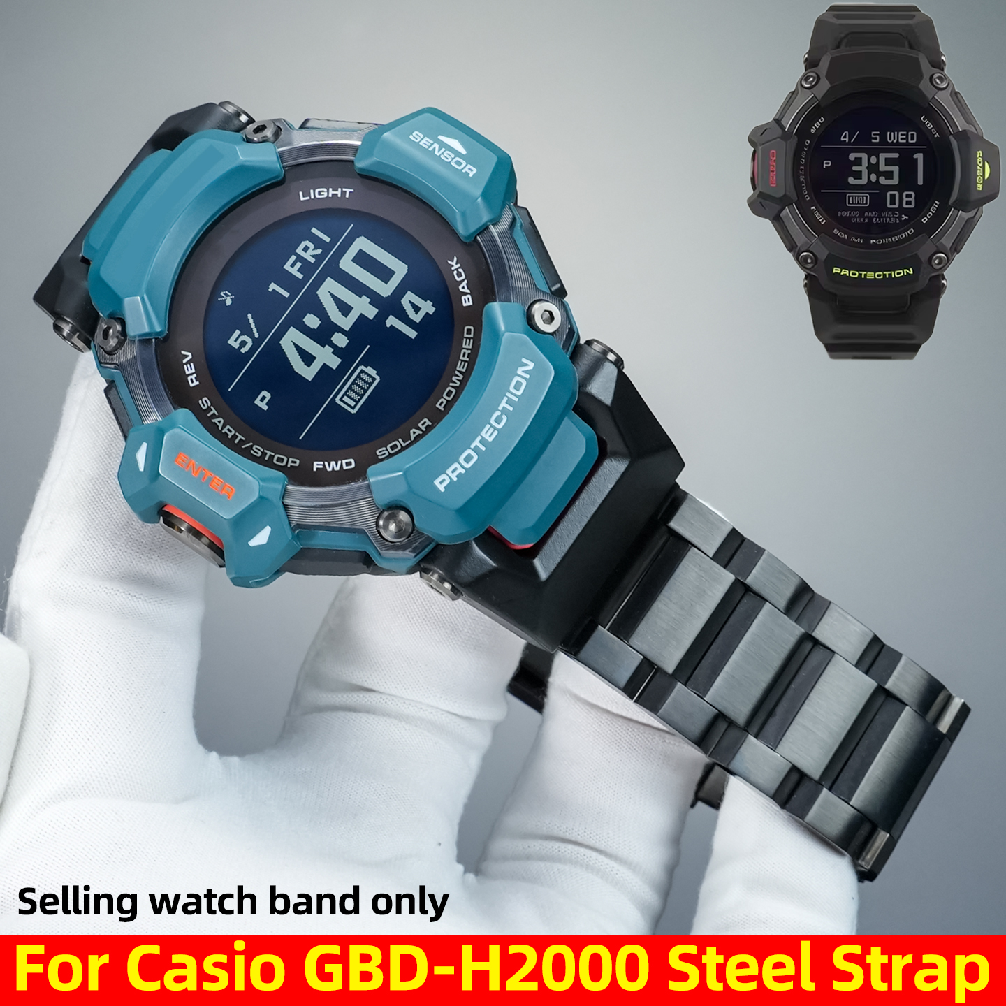GBD-H2000 Modified metal Strap - Smartwatch Casio Watches For Men recensione e prezzo