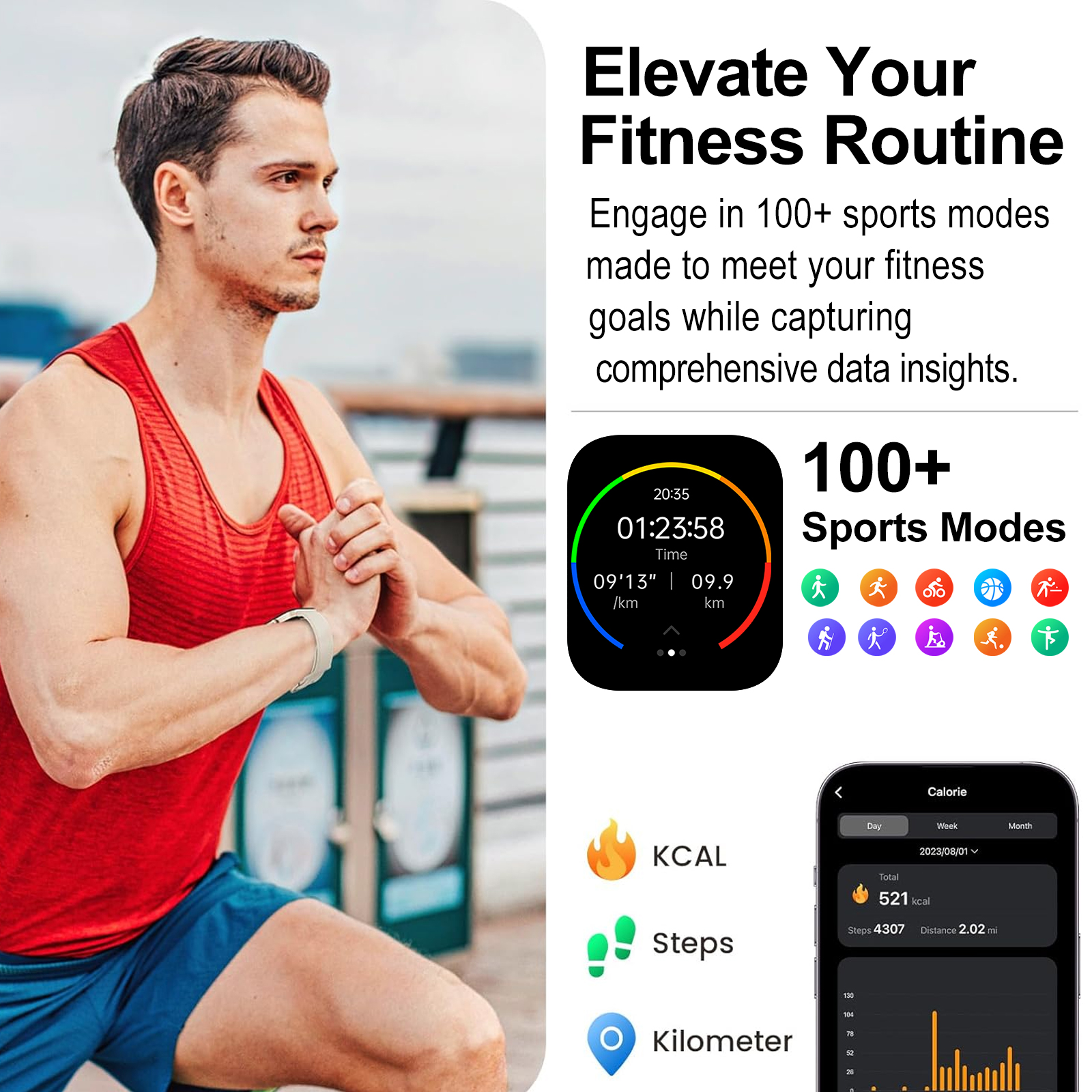 Smart watch, multi-sport mode, - Smartwatch Watches Wallpaper recensione e prezzo