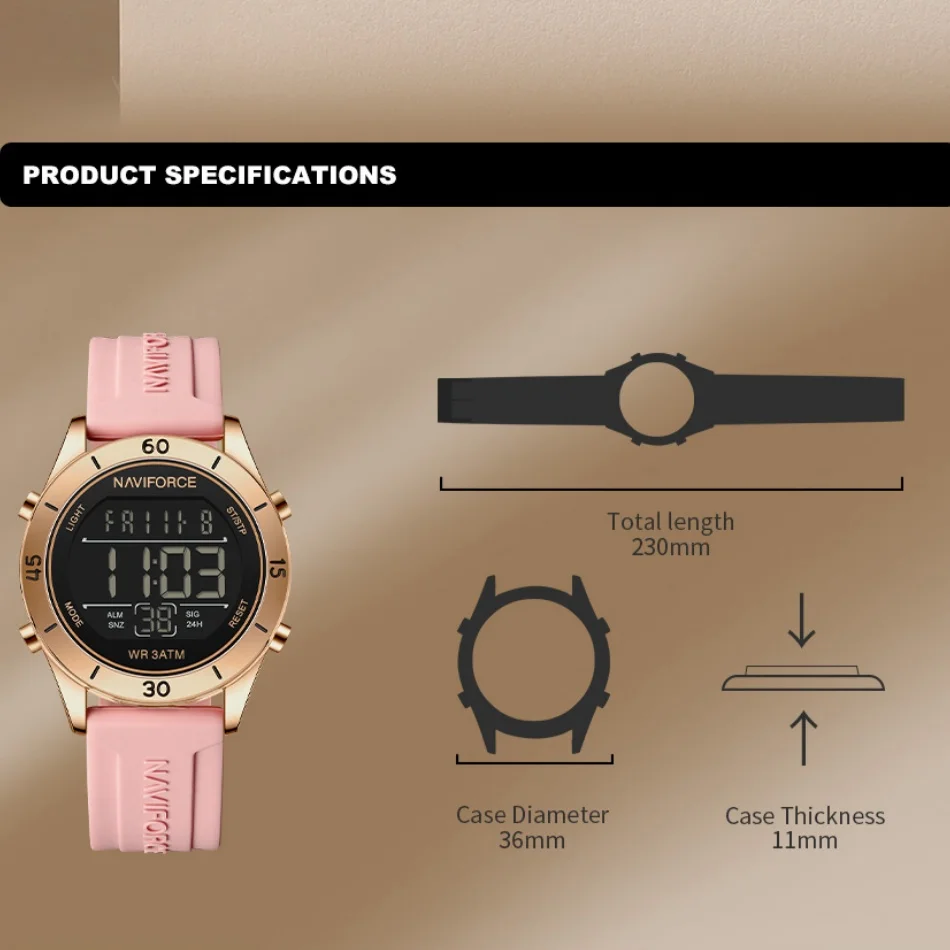 NAVIFORCE Watch For Women Fash - Silicone Sport Band recensione e prezzo