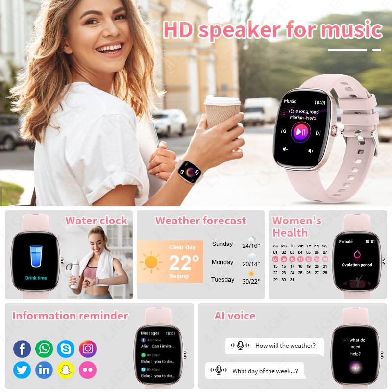 LIGE Women's Smart Watch Bluet - Smartwatch Watches For Sale recensione e prezzo