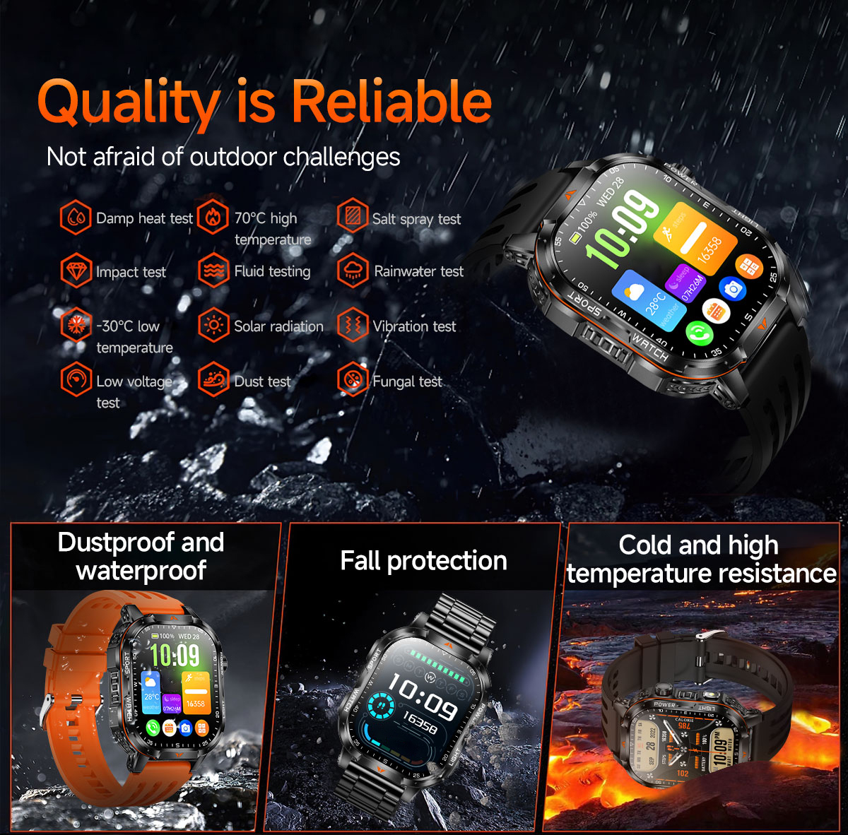 2026 New Military 1400mAh Batt - French Connection Watches Smartwatch App recensione e prezzo
