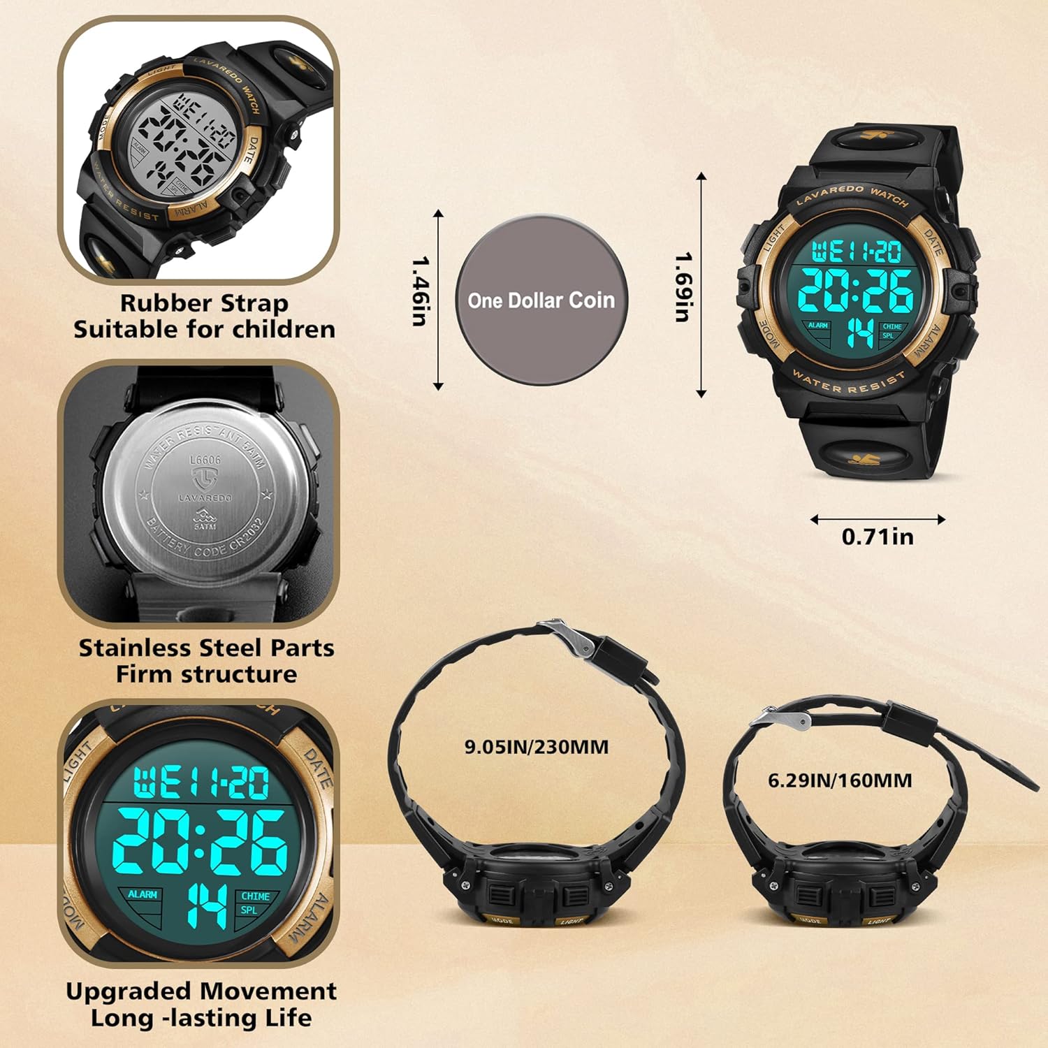 Digital Sport Watch for Boys 3 - Silicone Sport Band recensione e prezzo