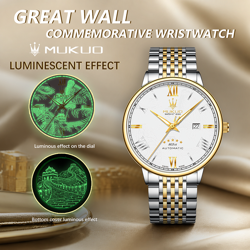 MUKUO Luxury Men Quartz Watch  - Smartwatch Watches Wallpaper recensione e prezzo