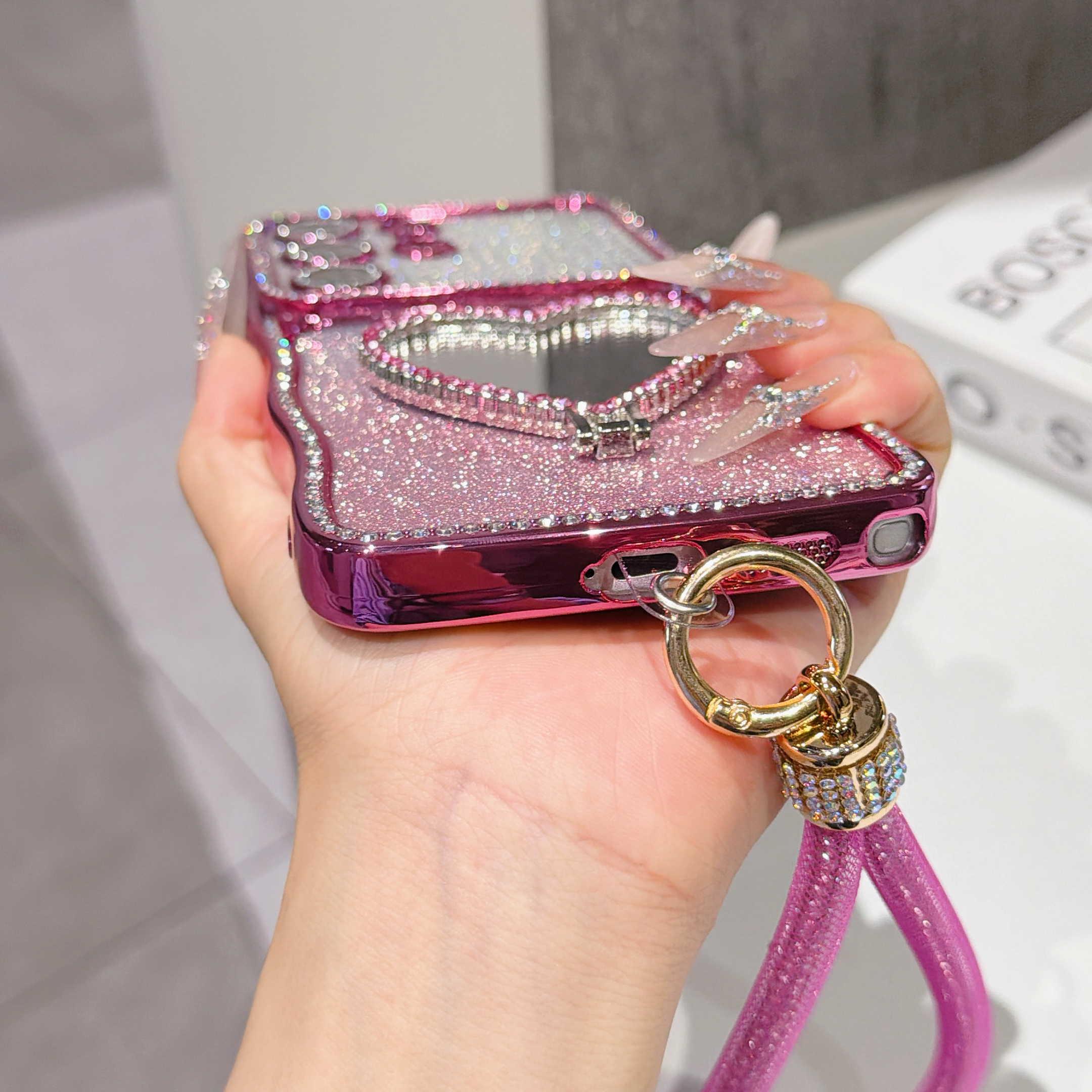 Gradient Glitter Rhinestone Ph - Samsung Galaxy Strap recensione e prezzo